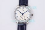 ZF Factory Replica IWC Portuguese Automatic 40mm Watch SS White Dial Blue Arabic Markers